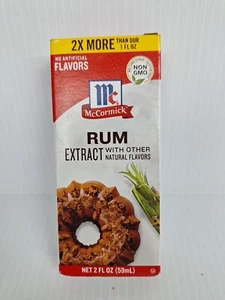 McCormick Rum Extract 2 fl oz Bottle with Natural Flavors - Best By Oct 2, 2027 - Picture 1 of 6