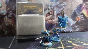 Stormblade Lieutenant e standard fazione Cygnar Warmachine miniature Private - Imagen 1 de 2