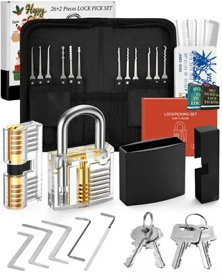 Lockpicking Set 2024 Neue Herausforderung & Geschenk für Anfänger 26 Stück Di... - Bild 1 von 4
