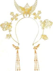 Goddess Headpiece Halo Headband Halo Crown Headpiece Greek Goddess Costume Women - Picture 1 of 12