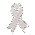 Violence Against Women Support White Patch Embroidered Iron-on Applique