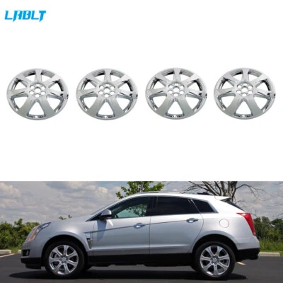LABLT 4 Pcs Set 20" Clad Wheel Covers For Cadillac SRX 2010-2013 Chrome Silver - Image 1 of 4