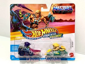Hot Wheels Racer Verse 2025 MOTU Skeletor & He-Man 2 pack Brand New - Picture 1 of 2