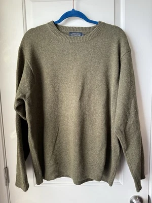 Pendleton Mens Washable Wool Sweater Green XL Vintage - Image 1 of 4
