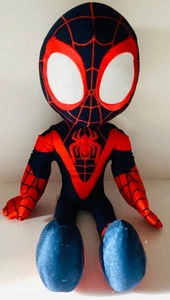 Muñeco de peluche Marvel Spider-Man juguete de peluche superhéroe negro rojo habla - Imagen 1 de 1