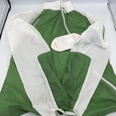 Chaqueta Sunice Ella Weather Mediana Blanca/Verde. A prueba de viento y resistente al agua Foto 1 de 4