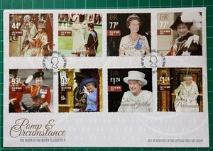 ISLE OF MAN 2015 POMP & CIRCUMSTANCE REIGN OF QUEEN FDC FIRST DAY COVER - Picture 1 of 2