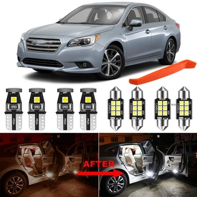 Kit de luces LED interiores para Subaru Legacy 2009-2016 luces domo blancas Foto 1 de 4