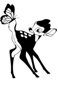 4” Large Disney Bambi STICKERS KIDS WALL ART BEDROOM NAME BABY ROOM Disney - Picture 1 of 1