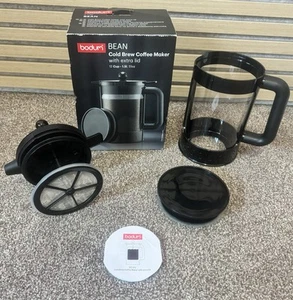 Bodum Black French Press Cold Brew Coffee Maker - 1.5L - BRAND NEW & UNUSED - Picture 1 of 21