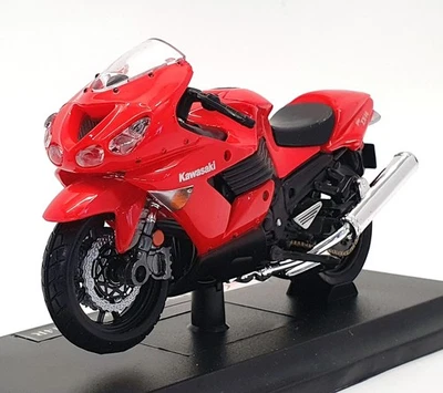 Maisto 1/18 Scale Motorbike 06187 - Kawasaki Ninja ZX - 14R - Red - Image 1 of 4