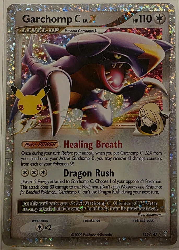 Garchomp C LV.X 145/147 Celebrations: Classic Collection NM Pokémon Card - Image 1 of 1
