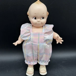 Jesco Original Cameo Collections 12” KEWPIE Doll Vintage 1987 Pink Plaid - Picture 1 of 9