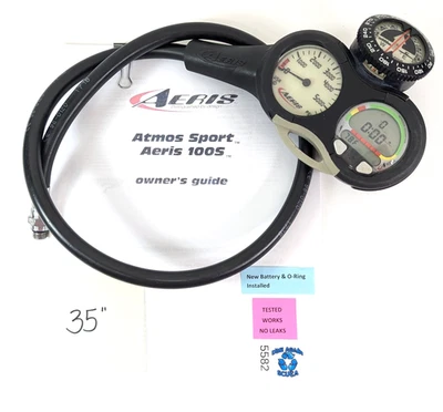 Aeris 100s Luftintegriertes Tauchen Computerkonsole Mit Kompass 100 S #5582 - Bild 1 von 4
