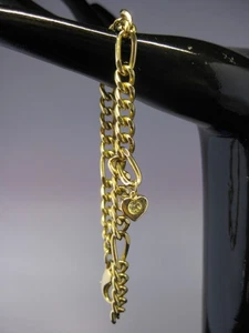 Gold Tone Charm Bangle Bracelet - Picture 1 of 10