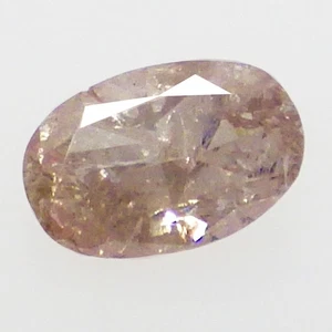 0.12 Ct Best Oval 100% Natural UnTreated Fancy Purplish Pink Diamond From Argyle - Picture 1 of 7