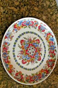 *Polish Cepelia Opolska Hand Painted Dessert Plate, 1976 Signed ❤️7" - Imagen 1 de 2