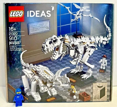 LEGO (21320) Ideas: Fósiles de Dinosaurios Nuevo Sellado Exhibición Retirada Jurásico T-Rex Foto 1 de 4