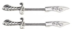 Nipple Shield Rings Barbell Barbells Sold as a Pair 14 Gauge Knife - Picture 1 of 1