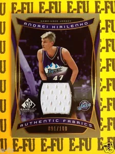 2004-05 SP ANDREI KIRILENKO Game Used Gold Game Used Jersey #AF-AK #ed /100 - Bild 1 von 1