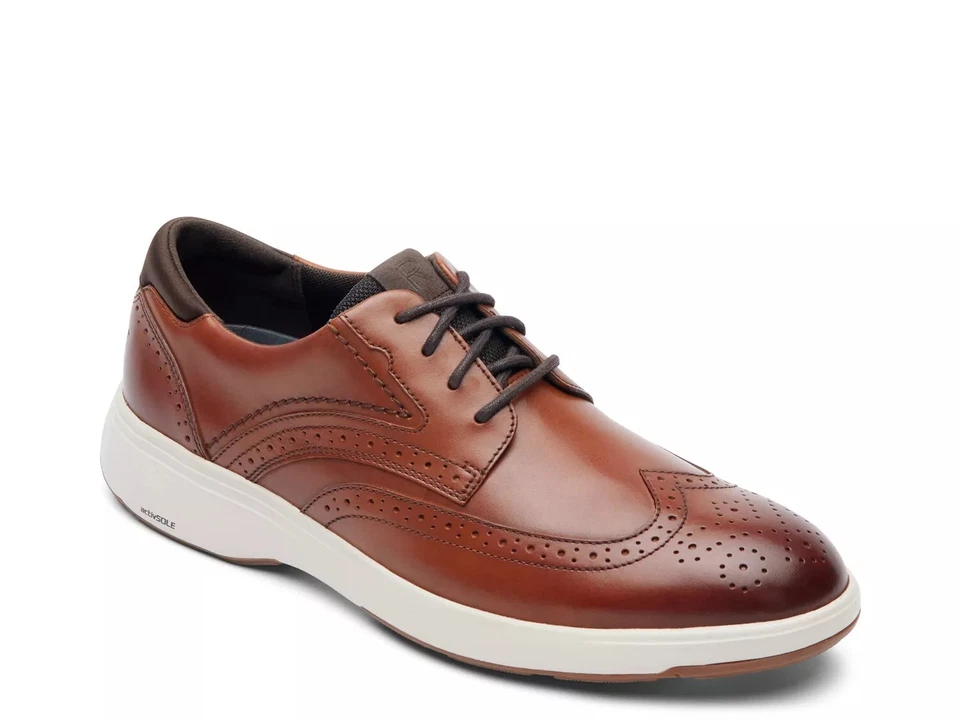 Sapatos sociais masculinos Rockport Noah ponta de asa Oxford - Imagem 1 de 1
