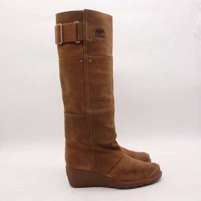 Bota informal Sorel Toronto para mujer talla 5 cuña bronceada gamuza alta hasta la rodilla Foto 1 de 4