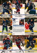2003-04 ITG In The Game Action Vancouver Canucks Complete Team Set (20)
