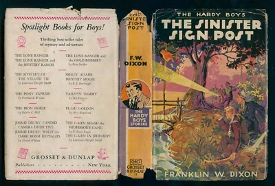 HARDY BOYS #15 "The Sinister Signpost" w/DJ - Image 1 of 4