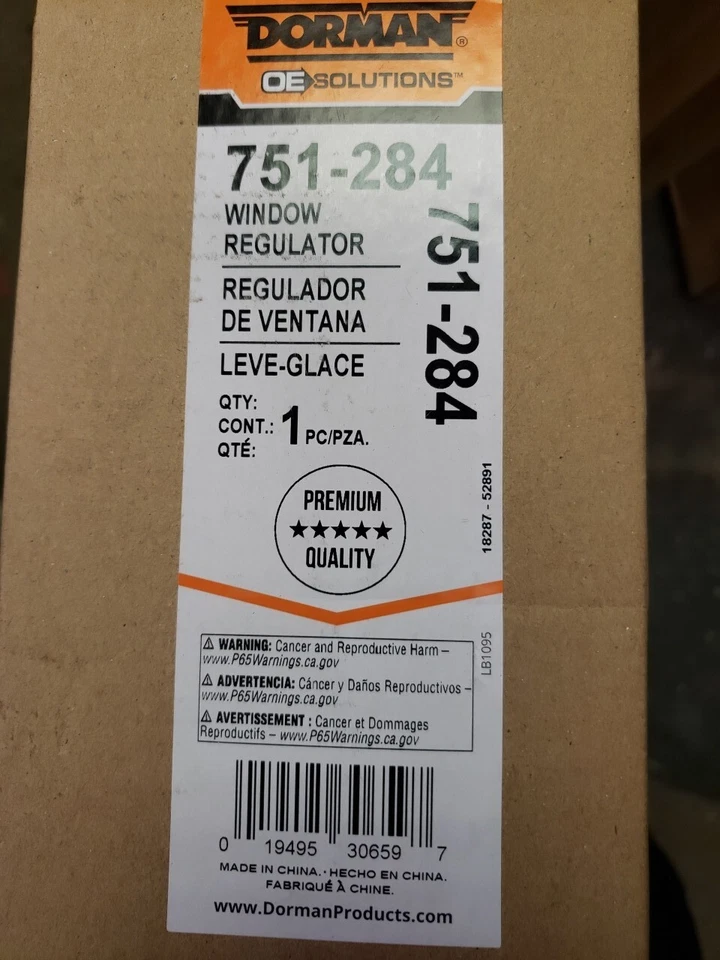 Conjunto de motor y regulador de ventana eléctrica Dorman para Chrysler Sebring 96-06 Foto 1 de 1
