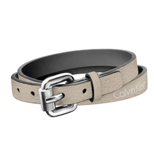Calvin Klein Adventurous doppeltes Damen Armband Leder Beige Gr. M 18 cm - Bild 1 von 1