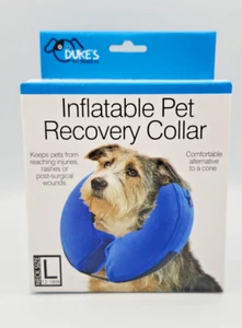 Protective Inflatable Collar for Dogs Cats Soft Pet Recovery Collar Various Size - Picture 1 of 9