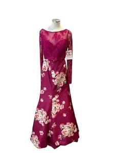 Sherri Hill Size 12 Plum 2-pc Crop Prom/Pageant Dress Style 50488 - Picture 1 of 6