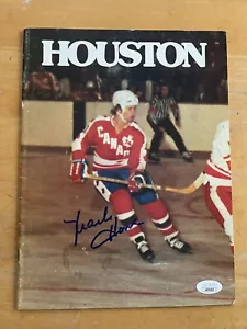 MARK HOWE AUTOGRAPH HOCKEY WHA PROGRAM AEROS VS NORDIQUES OCT 22 74 JSA COA AUTO - Picture 1 of 1