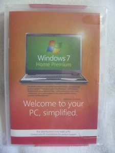 Opened Windows 7 Home Premium PC Simplified 64 Bit DVD No Product Key on Package - Afbeelding 1 van 4
