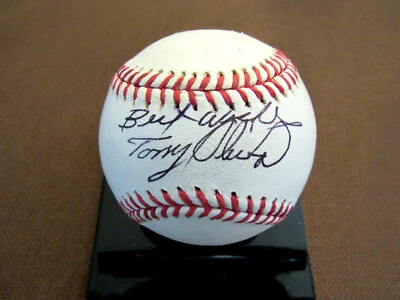 TONY OLIVA BEST WISHES 3X BATTING CHAMP HOF TWINS SIGNED AUTO ONL BASEBALL JSA  - Image 1 of 3
