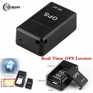 GPS Tracker Mini Tracking Device Magnetic Car Kids GSM GPRS Real Time Locator - Imagen 1 de 9