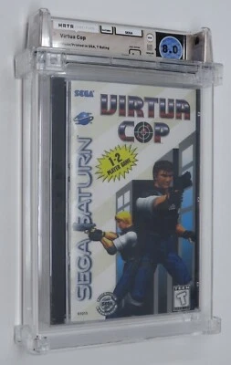 New Virtua Cop Sega Saturn Factory Sealed Video Game Wata 8.0 Graded Virtual CD - Image 1 of 4