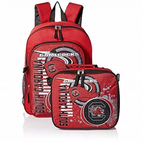 South Carolina Gamecocks "Accelerator" Backpack & Lunch Kit, 16" x 9.5" x 12" Cover