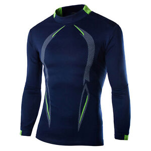 Men's Long Sleeve Compression Shirt UPF 50+ UV Sun Protection Athletic Shirts