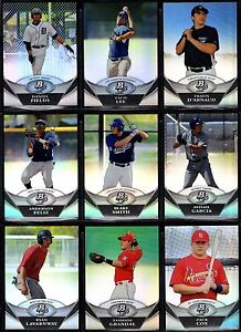 2011 Bowman Platinum Prospects Refactor You Pick the Card Finish Your Set 1-47