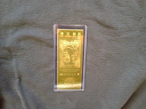 Denver Broncos vs. Atlanta Falcons Super Bowl XXXIII 22kt Gold Ticket (NEW) Cover