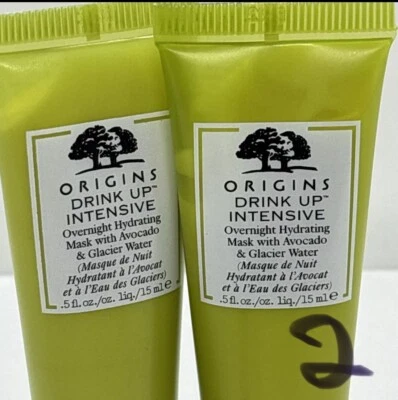 Origins Drink Up-Intensive Overnight Mask 0.5 fl.oz. 15 ml travel size (2 Pack) - Image 1 of 3