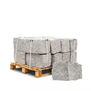 Granit Mauersteine Randsteine Garten Bord Stein Natur 40x25x25cm 1000kg Palette - Bild 1 von 8