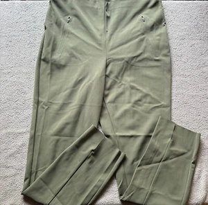 Banana Republic Sport women Luxe Sculpt skinny pants size 16 SHORT solid green - Picture 1 of 12