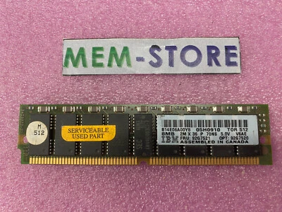 IBM FRU 92G7521 8MB Parity 72 PIN SIMM 2mx36 70NS 92G7520 Memory 92G7202 05H0910 - Image 1 of 2