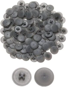 100 Pcs Grey Screw Cap Covers Assortment Kit Plastic Self-Tapping Caps Hole C... - Picture 1 of 7