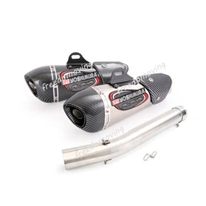 Para Suzuki GSXR1000 2005 2006 Puntas de escape deslizables Tubo de enlace medio Acero inoxidable - Imagen 1 de 13