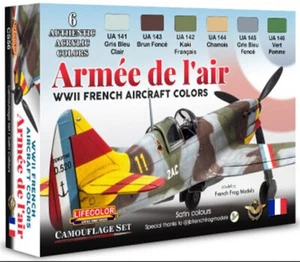 Juego acrílico camuflaje avión francés Lifecolor #LFC-CS56 SEGUNDA GUERRA MUNDIAL - Imagen 1 de 1