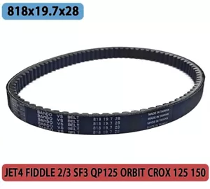 Drive Belt 818x19.7x28 for QP125 ORBIT CROX 125 150 sym JET4 FIDDLE 2/3 SF3 - Picture 1 of 9