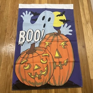 Halloween Ghost Boo Kürbis Banner Hof Flagge Gartendeko Neu - Bild 1 von 2